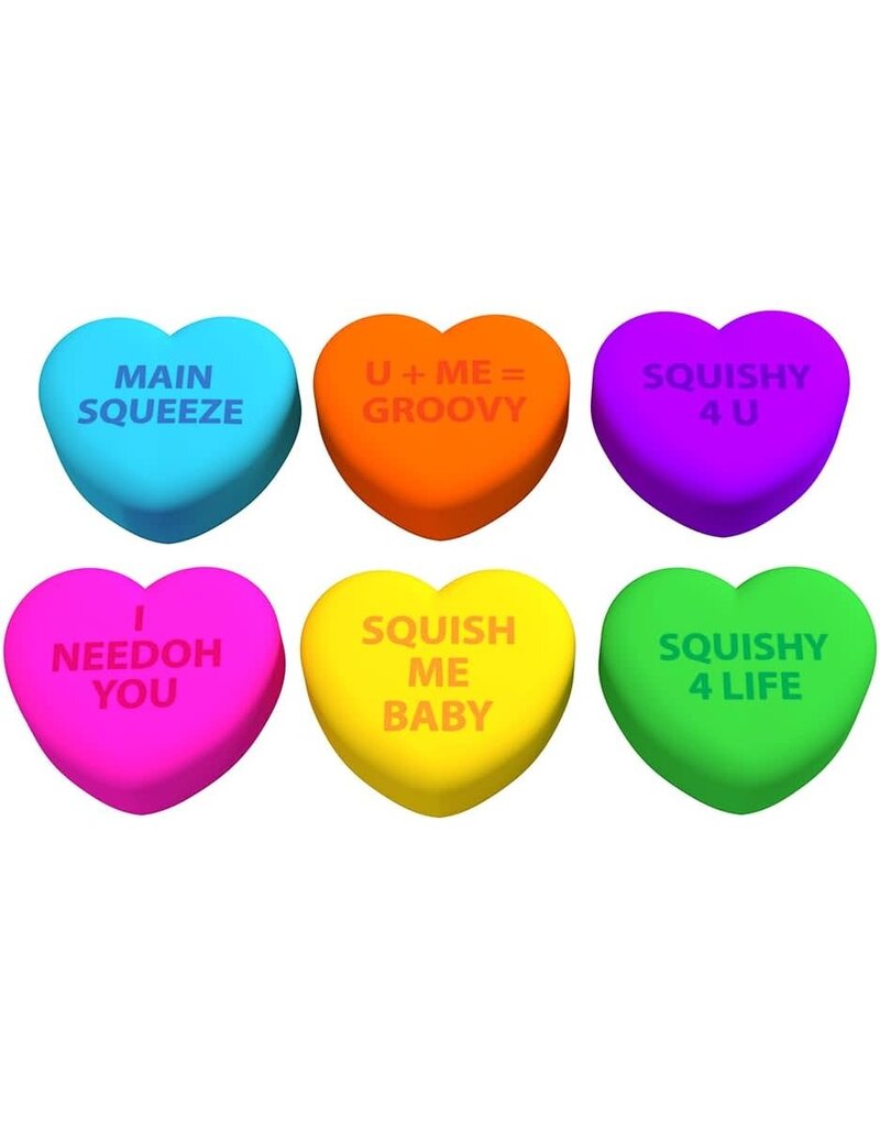 Schylling Toys Needoh Teenie Squeeze Hearts (Assorted Colors)