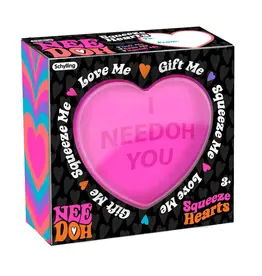 Schylling Toys Sensory NeeDoh Squeeze Hearts (Assorted Colors)