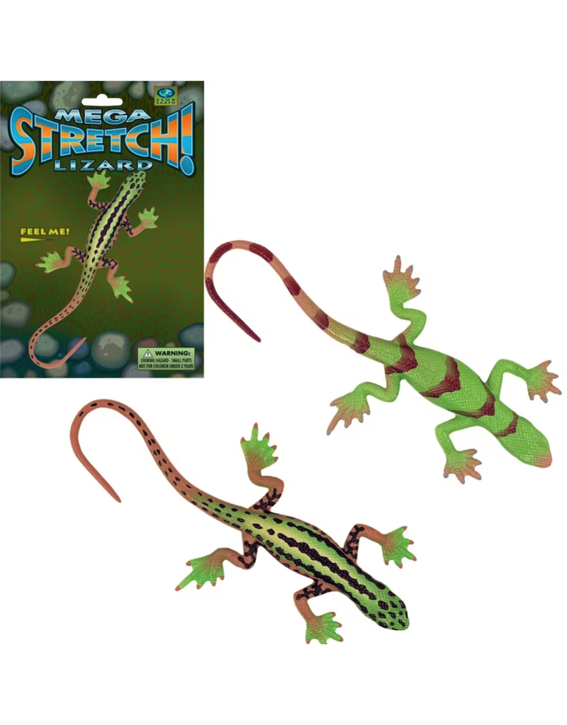 Club Earth Novelty Mega Stretch Lizard (Colors Vary; Sold Individually)