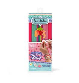 Ann Williams Group Craft Kit Loopdedoo Weave and Wear Ring - Wild Strawberry