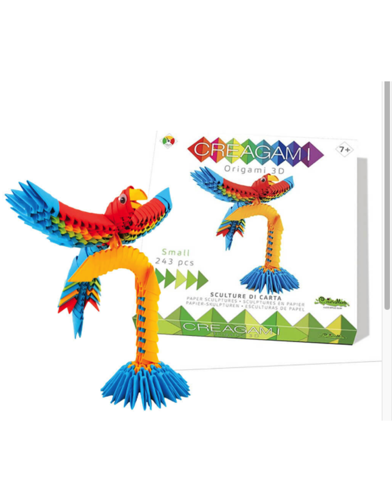 Smart Toys & Games Craft Kit Creagami 3D Origami Set - Parrot (Small - 243 Pieces)