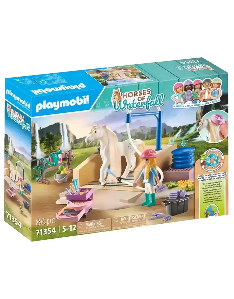 Playmobil Playmobil Horses of Waterfall Washing Station with Isabella and Lioness