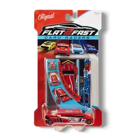 LUKI LAB Novelty Flat 2 Fast Card Racers Red Car 72