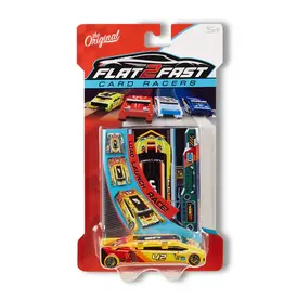 Luki Labs Novelty Flat 2 Fast Card Racers Yellow Car 42