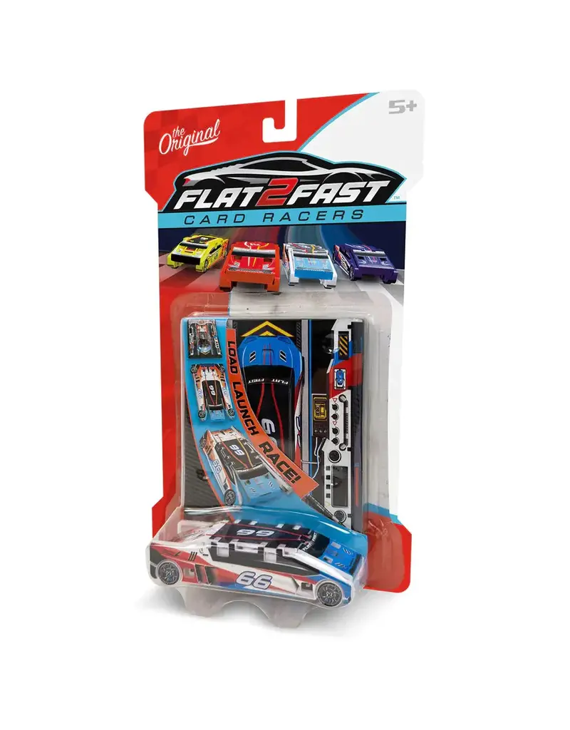 LUKI LAB Novelty Flat 2 Fast Card Racers Sky White Car 66