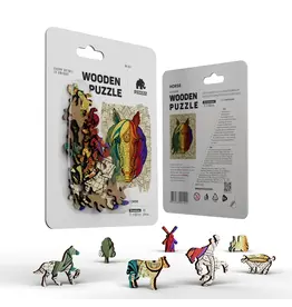 Geek Toys Pocket Size Piecezz Wooden Puzzle - Horse