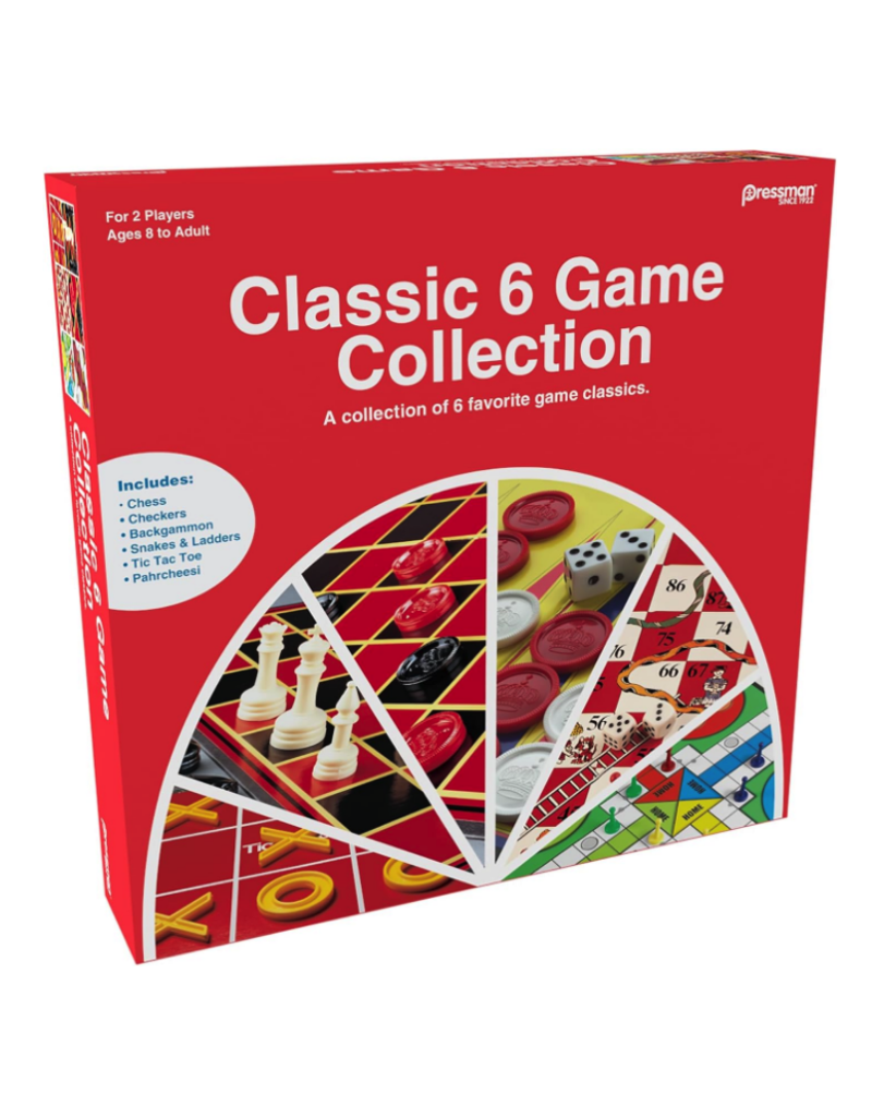 Pressman Toy Corp. Game Classic 6 Game Collection
