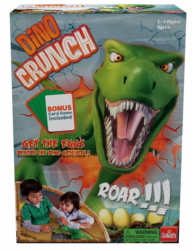 Pressman Toy Corp. Game Dino Crunch with Card Game Bonus