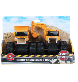 Kid Galaxy Die Cast Construction Truck - 2 Pack