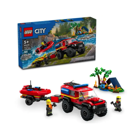 LEGO LEGO City - 4x4 Fire Truck with Rescue Boat
