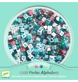DJECO Art Supplies Beads - Alphabet Beads Silver