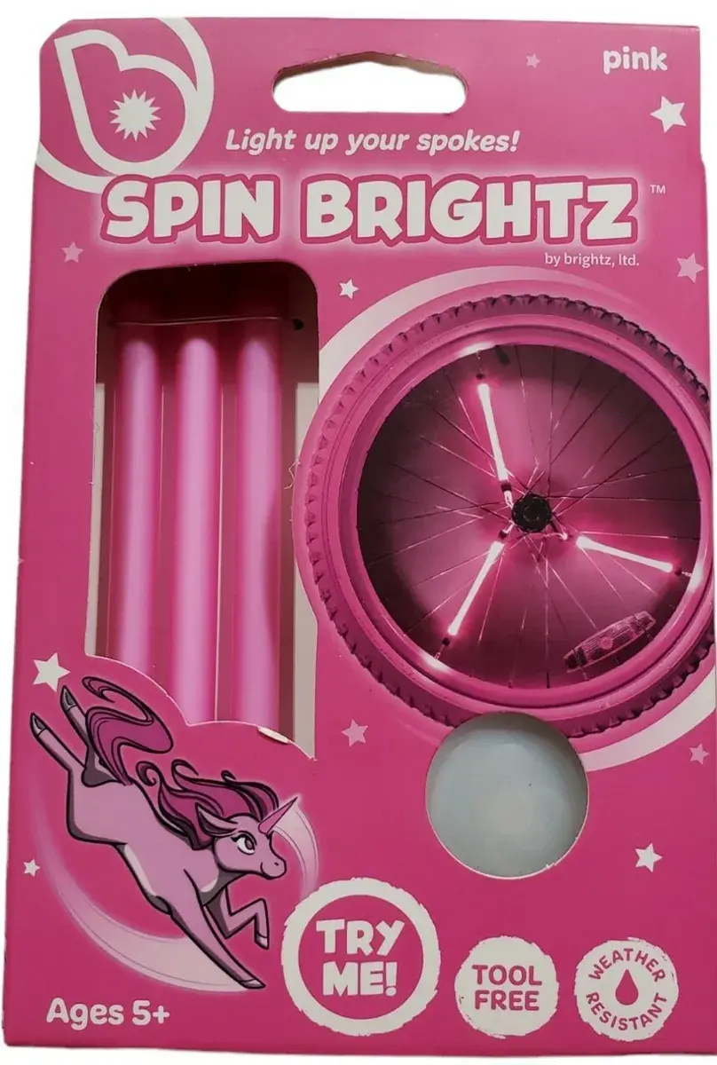Lights Spin Brightz Pink LED Bicycle Spoke