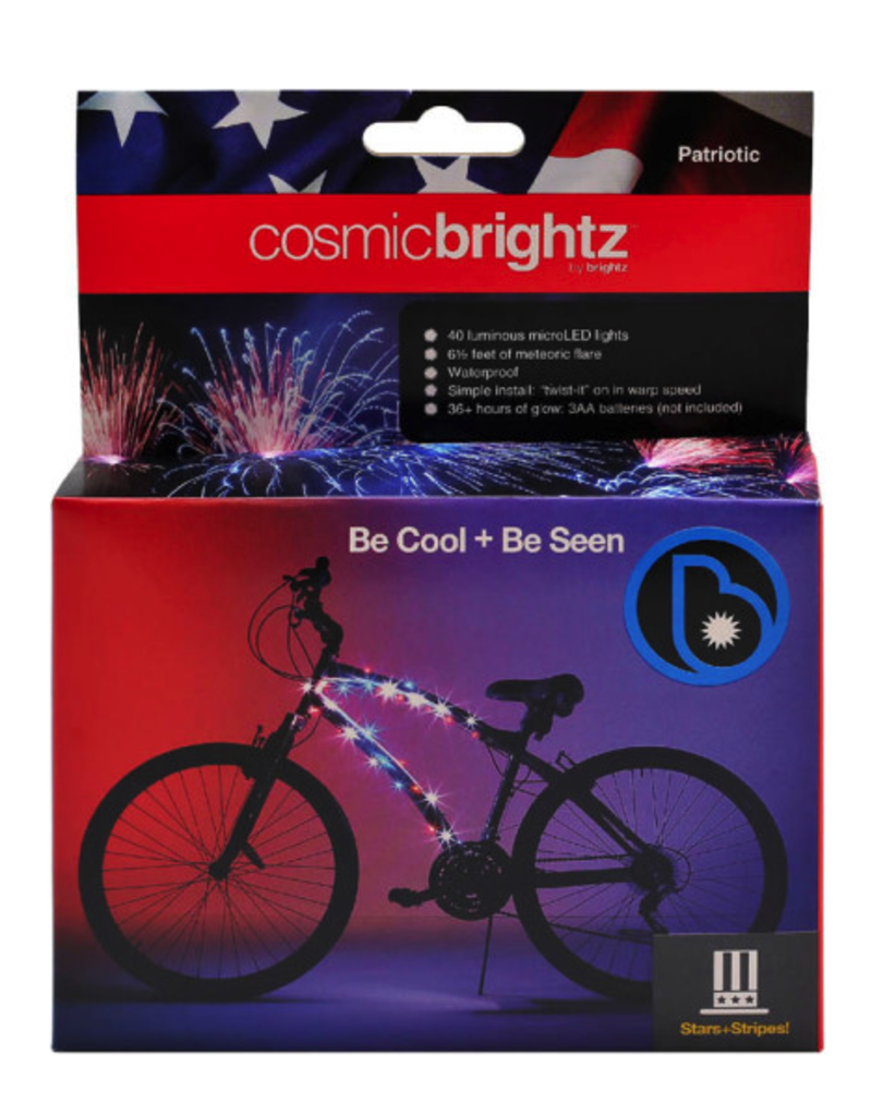Brightz, Ltd. Cosmic Brightz LED Bike Frame Light - Patriotic