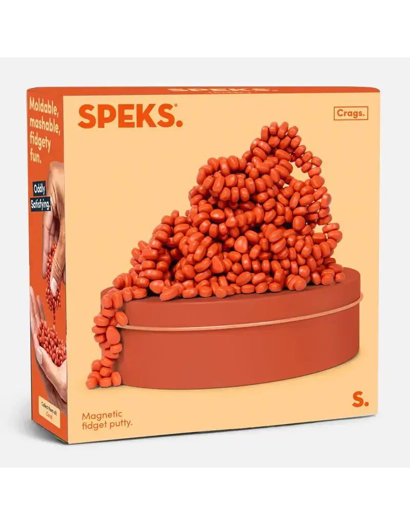 Speks Orange Speks Crags Magnetic Fidget Putty
