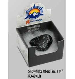 Squire Boone Village Rock/Mineral Collector Box - Snowflake Obsidian