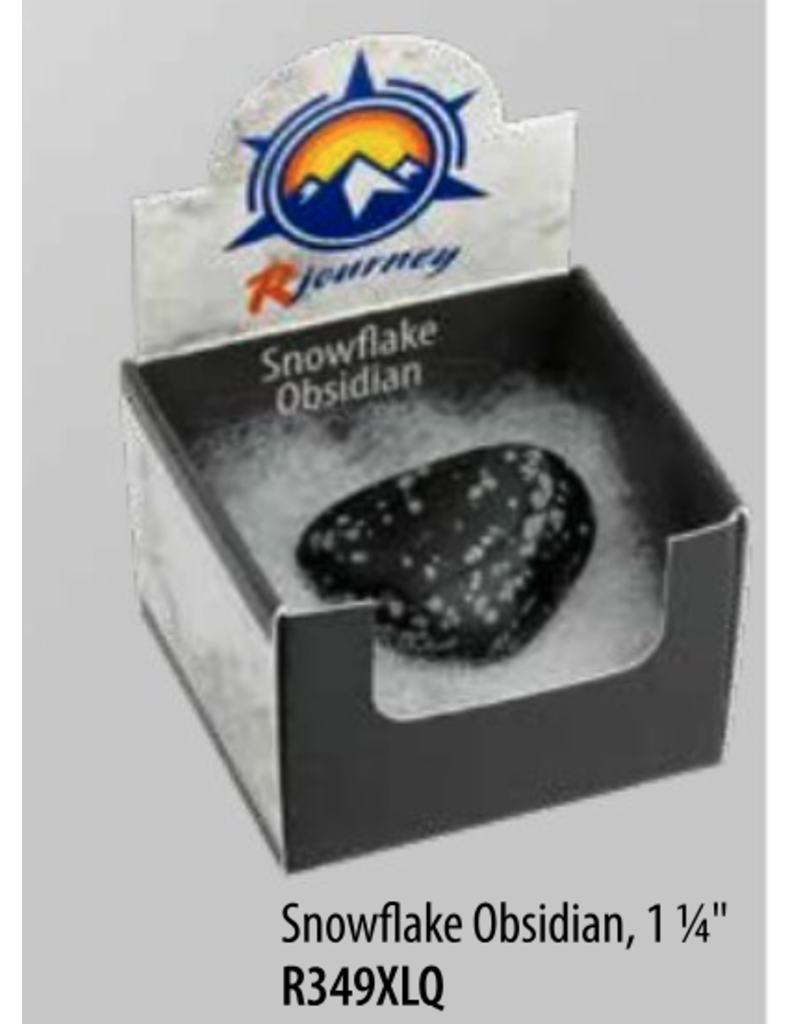 Squire Boone Village Rock/Mineral Collector Box - Snowflake Obsidian