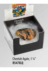 Squire Boone Village Rock/Mineral Collector Box - Cheetah Agate