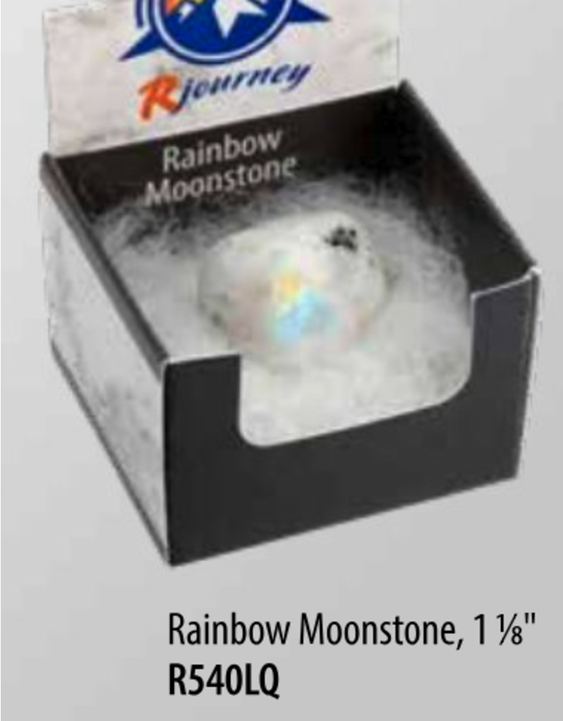 Squire Boone Village Rock/Mineral Collector Box - Rainbow Moonstone, Tumbled