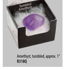 Squire Boone Village Rock/Mineral Collector Box - Amethyst, Tumbled
