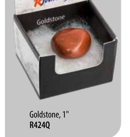 Squire Boone Village Rock/Mineral Collector Box - Goldstone, Tumbled