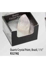 Squire Boone Village Rock/Mineral Collector Box - Quartz Crystal Point, Brazil