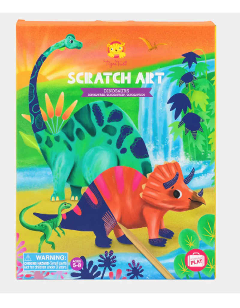 Tiger Tribe Scratch Art - Dinosaurs