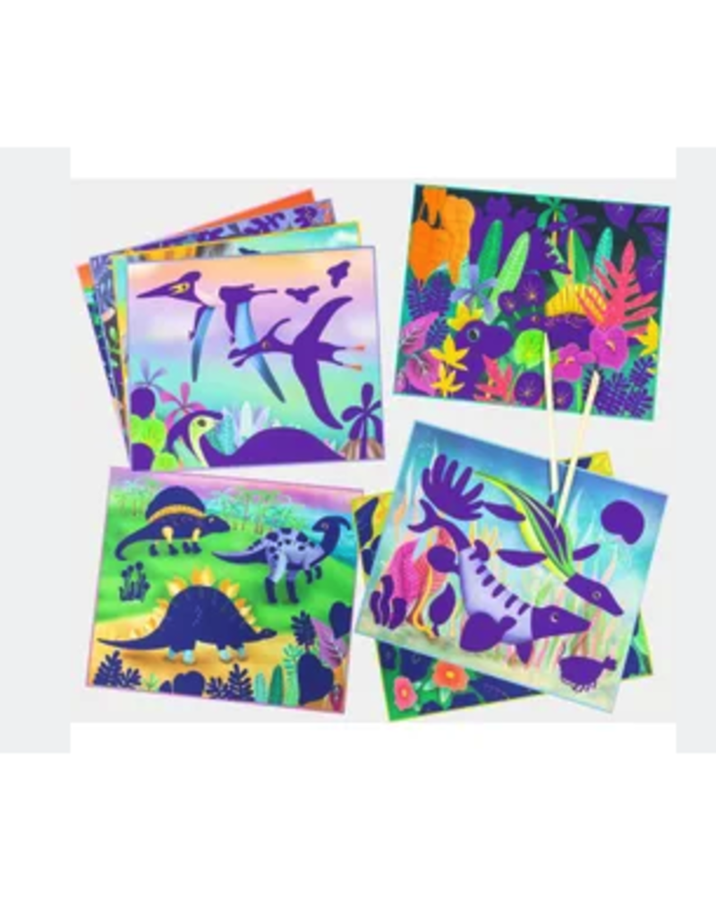 Tiger Tribe Scratch Art - Dinosaurs