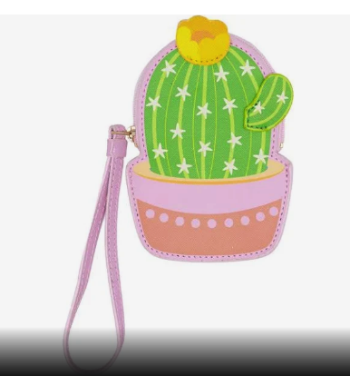Novelty Wristlet - Cute Cactus