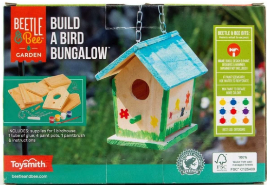 Craft Kit Build a Bird Bungalow | Paint and Build