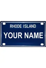 Voorco Designs RI Mini License Plate 4" x 2.25" - London