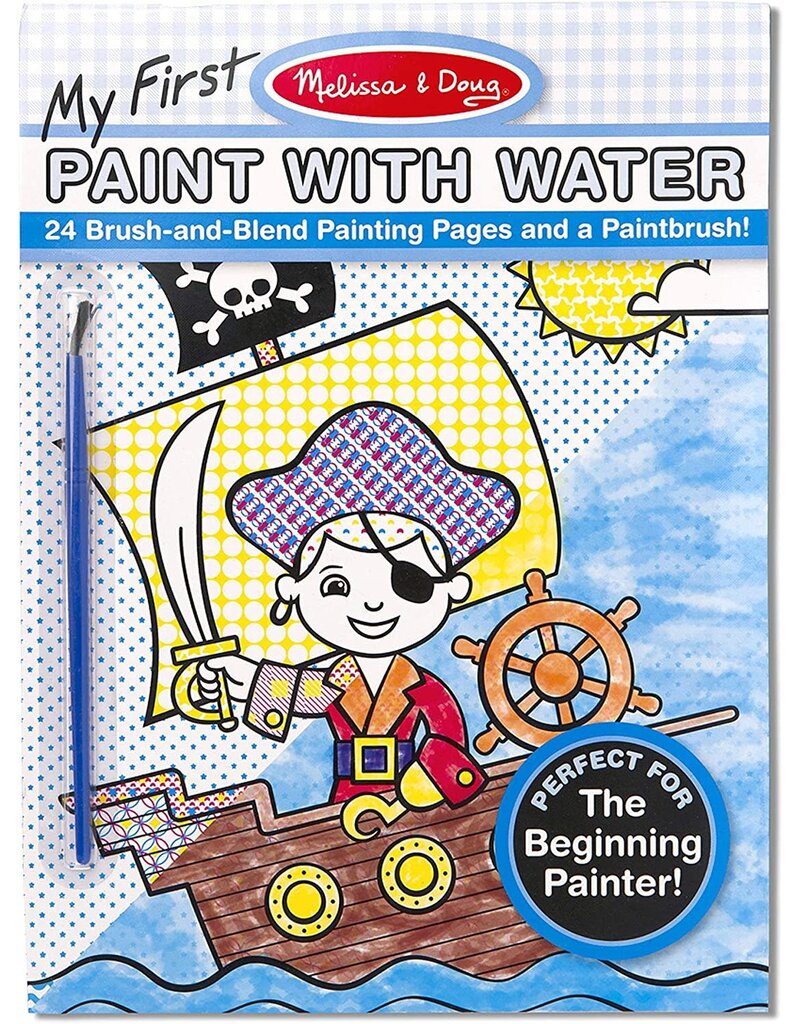 Melissa & Doug Art Supplies Activity Pad My First Paint with Water - Pirates, Space, Construction & More