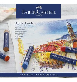 Faber-Castell Art Supplies Cardboard box of 24 Oil Pastels
