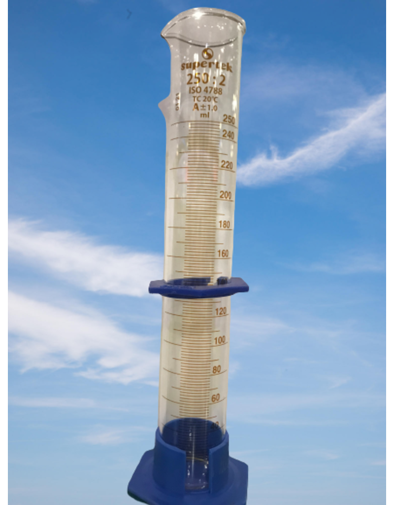 Supertek Scientific Scientific Labware Glass Graduated Cylinder 250 mL