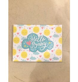Paper House Production Mini Card - Hello Baby Sun Glitter Birthday