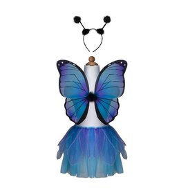 Creative Education (Great Pretenders) Costume Midnight Butterfly Tutu With Wings And Headband (Size 4-6)