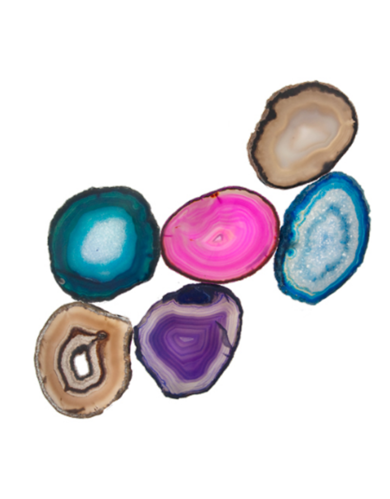 Squire Boone Village Rock/Mineral - Agate Slice (5-8 sq. in.; Sizes and Colors Vary; Sold Individually)