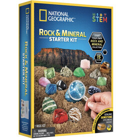 Blue Marble Science Kit National Geographic Rock & Mineral Starter Set