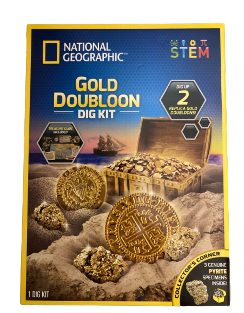 Blue Marble Dig kit National Geographic Gold Doubloon