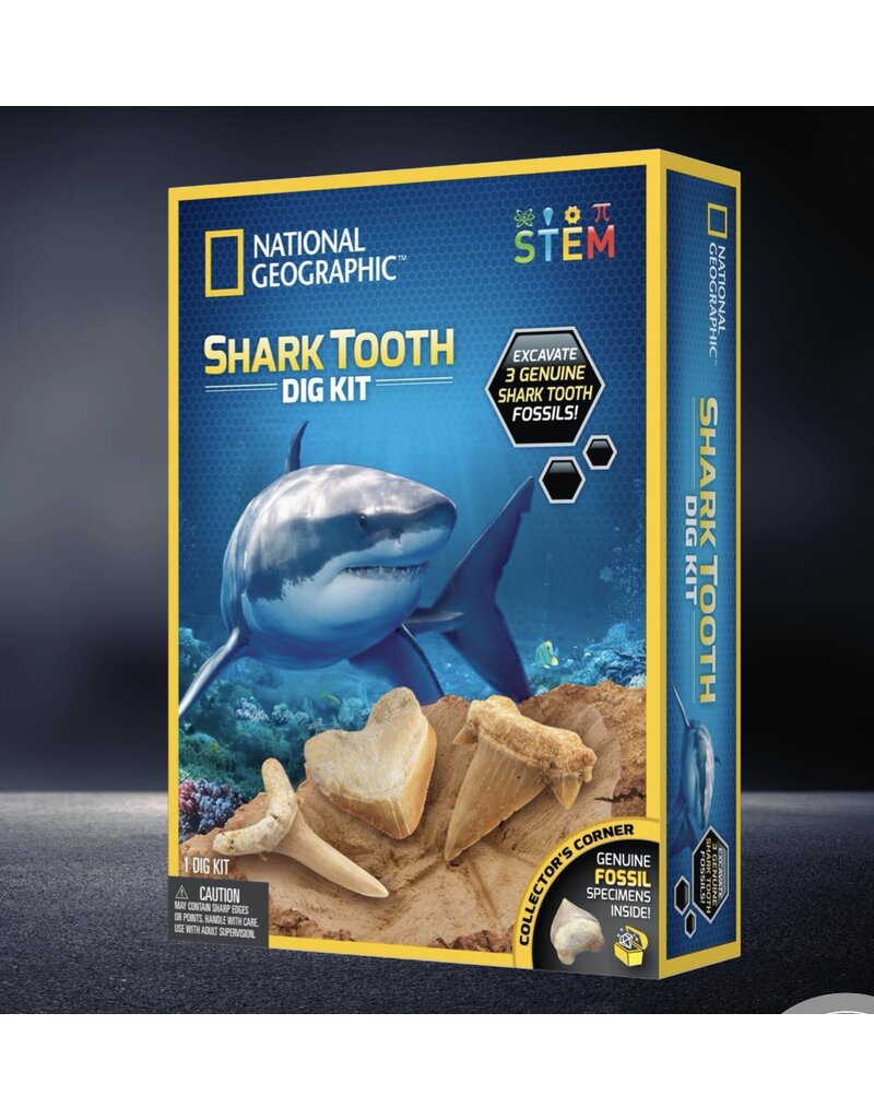 Blue Marble Dig Kit National Geographic Shark Tooth