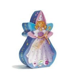 DJECO Puzzle Silhouette Fairy with Unicorn (36 Pieces)