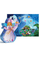 DJECO Puzzle Silhouette Fairy with Unicorn (36 Pieces)