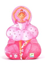 DJECO Puzzle Silhouette Ballerina with Flower (36 Pieces)