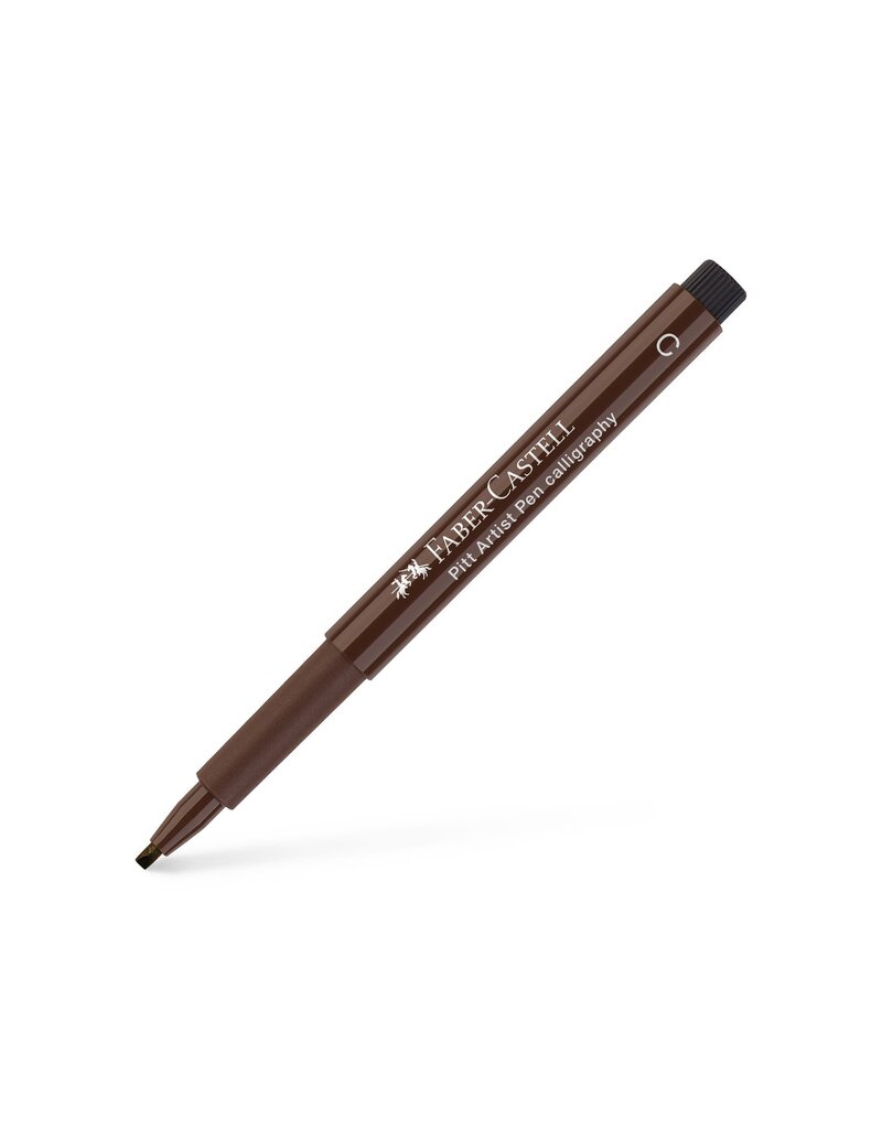 Faber-Castell Art Supplies Pitt Artist Pen - Calligraphy (C) Nib - Dark Sepia (175)