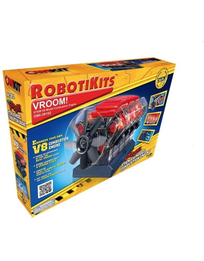 OWI Science Kit Robotikits Vroom! STEM V8 Model Combustion Engine