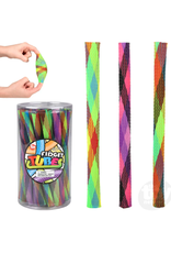 The toy network Fidget Rainbow  Finger Trap Tube (7"; Colors Vary; Sold Individually)