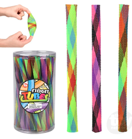 The toy network Fidget Rainbow  Finger Trap Tube (7"; Colors Vary; Sold Individually)