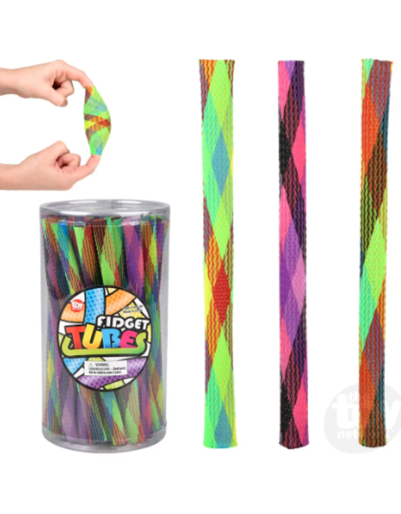 The toy network Fidget Rainbow  Finger Trap Tube (7"; Colors Vary; Sold Individually)