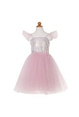Creative Education (Great Pretenders) Costume Silver Sequin Pink Princess Dress (Size 5-6)
