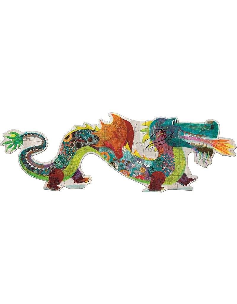 DJECO Giant Floor Puzzle Leon the Dragon - 58 Pieces