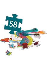 DJECO Giant Floor Puzzle Leon the Dragon - 58 Pieces